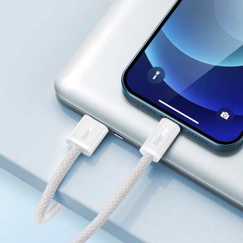 Kabel przewód USB-A - iPhone Lightning Dynamic Series 2.4A 2m - biały