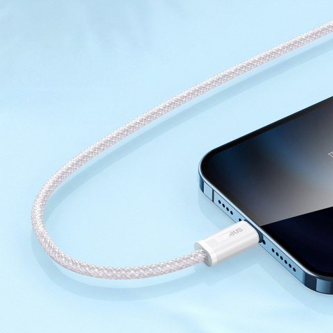 Kabel przewód USB-A - iPhone Lightning Dynamic Series 2.4A 2m - biały