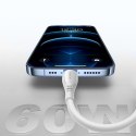 Kabel przewód USB-C S-A59 Vibrant Series 60W 1.2m - biały
