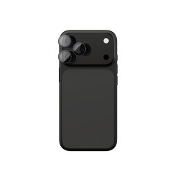 Szkło na aparat na iPhone 17 Pro / Pro Max Sapphire z szarą ramką