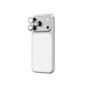Szkło na aparat na iPhone 17 Pro / Pro Max Sapphire ze srebrną ramką