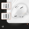 Kask narciarski snowboardowy z nausznikami rozmiar L - biały