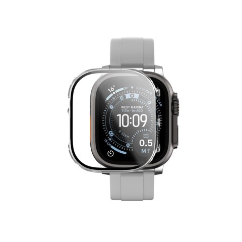 Szkło ochronne z etui na Apple Watch UItra 3 49 mm Radix - przezroczyste