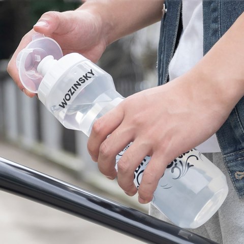 Bidon rowerowy butelka do wody napojów 750ml - transparentny