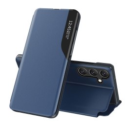 Etui futerał z klapką i podstawką do Samsung Galaxy S25+ Eco Leather View Case - niebieski
