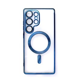 Etui galwanizowane na iPhone 16e Electroplated Case z MagSafe - niebieskie