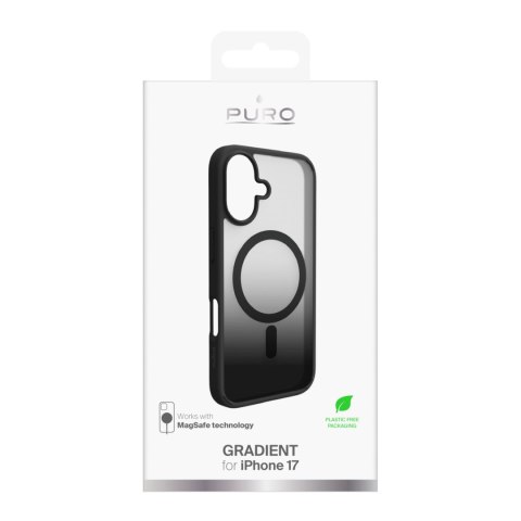 Etui pokrowiec case na iPhone 17 Gradient TPU MagSafe - czarny