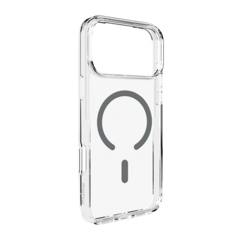Etui pokrowiec case na iPhone 17 Pro Lite Mag MagSafe - przezroczyste szary pierścień