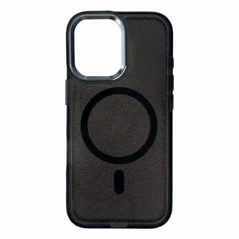 Etui pokrowiec na Samsung Galaxy A57 Glitter Case MagSafe - czarny
