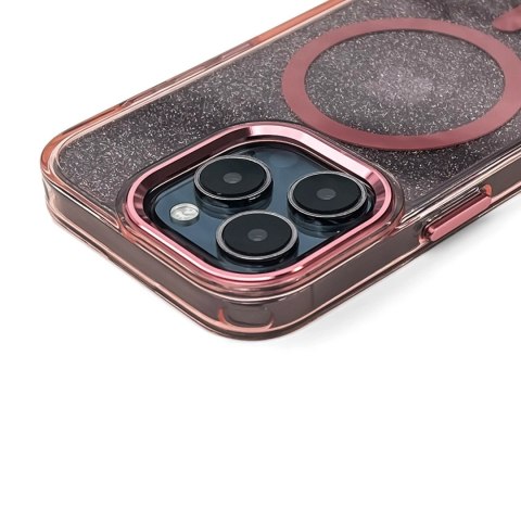 Etui pokrowiec na Samsung Galaxy S26 Glitter Case MagSafe - różowy