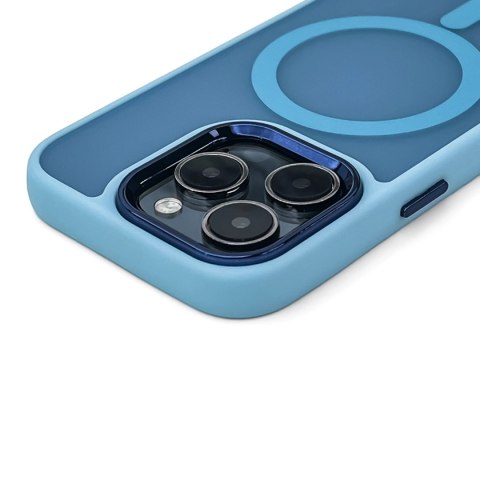 Etui pokrowiec na iPhone 16e Fashion Case z MagSafe - niebieski