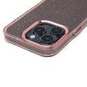 Etui pokrowiec plecki brokatowe na iPhone 16e Glitter Case - różowy