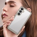 Etui pokrowiec z elastyczną ramką do Samsung Galaxy A36 Outer Space Case - przezroczysto czarny