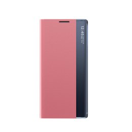 Etui pokrowiec z klapką i podstawką do Samsung Galaxy S24 FE New Sleep Case - różowy