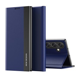 Etui pokrowiec z klapką i podstawką na Samsung Galaxy A36 Sleep Case Pro - niebieski