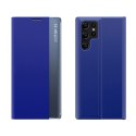 Etui pokrowiec z klapką podstawką do Samsung Galaxy S25 Ultra New Sleep Case - niebieski