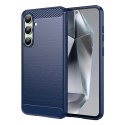 Etui silikonowe do Samsung Galaxy S24 FE Carbon Case - niebieski