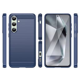 Etui silikonowe do Samsung Galaxy S24 FE Carbon Case - niebieski