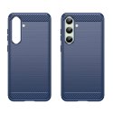 Etui silikonowe do Samsung Galaxy S24 FE Carbon Case - niebieski