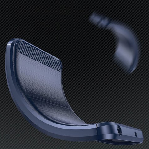 Etui silikonowe do Samsung Galaxy S24 FE Carbon Case - niebieski