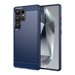 Etui silikonowe do Samsung Galaxy S25 Ultra Carbon Case - niebieski
