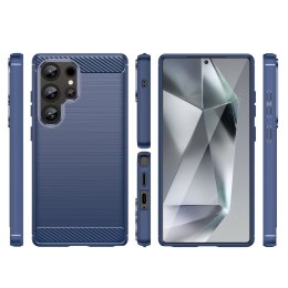 Etui silikonowe do Samsung Galaxy S25 Ultra Carbon Case - niebieski
