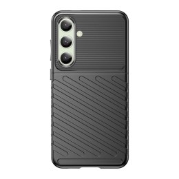 Etui silikonowe pancerny pokrowiec do Samsung Galaxy S24 FE Thunder Case - czarny
