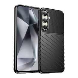 Etui silikonowe pancerny pokrowiec do Samsung Galaxy S24 FE Thunder Case - czarny