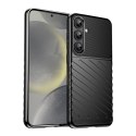 Etui silikonowe pancerny pokrowiec do Samsung Galaxy S25+ Thunder Case - czarny