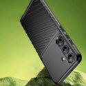 Etui silikonowe pancerny pokrowiec do Samsung Galaxy S25+ Thunder Case - czarny