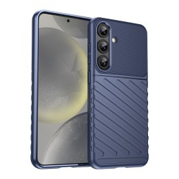 Etui silikonowe pancerny pokrowiec do Samsung Galaxy S25+ Thunder Case - niebieski