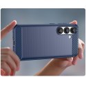 Etui silikonowe pokrowiec do Samsung Galaxy S25 Carbon Case - niebieski