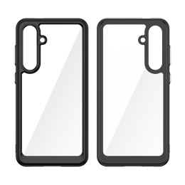 Etui silikonowe z żelową ramką do Samsung Galaxy S24 FE Outer Space Case - czarny