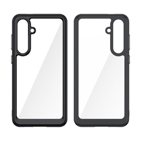 Etui silikonowe z żelową ramką do Samsung Galaxy S24 FE Outer Space Case - czarny
