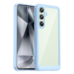 Etui silikonowe z żelową ramką do Samsung Galaxy S24 FE Outer Space Case - niebieski