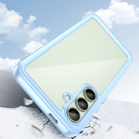 Etui silikonowe z żelową ramką do Samsung Galaxy S24 FE Outer Space Case - niebieski