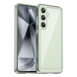 Etui silikonowe z żelową ramką do Samsung Galaxy S24 FE Outer Space Case - przezroczysty