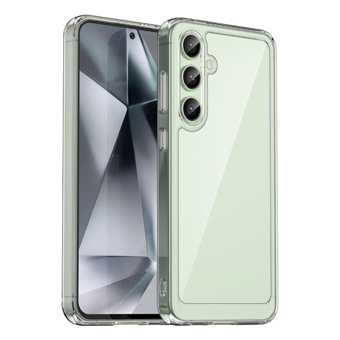 Etui silikonowe z żelową ramką do Samsung Galaxy S24 FE Outer Space Case - przezroczysty