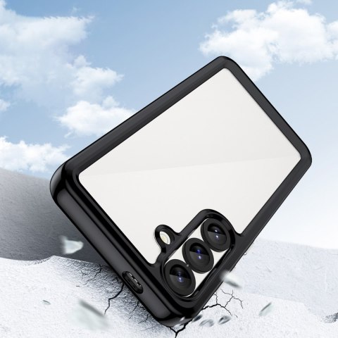 Etui silikonowe z żelową ramką do Samsung Galaxy S25 Outer Space Case - czarne