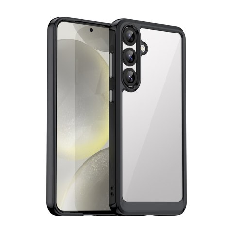 Etui silikonowe z żelową ramką do Samsung Galaxy S25+ Outer Space Case - czarny