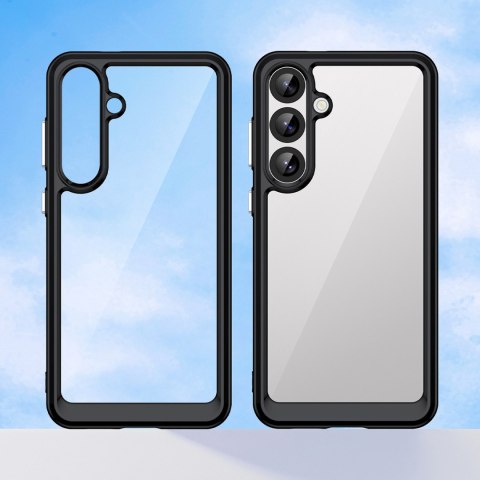 Etui silikonowe z żelową ramką do Samsung Galaxy S25+ Outer Space Case - czarny
