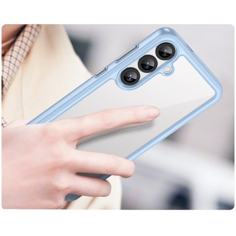 Etui silikonowe z żelową ramką do Samsung Galaxy S25+ Outer Space Case - niebieski