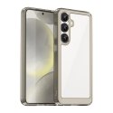 Etui silikonowe z żelową ramką do Samsung Galaxy S25 Outer Space Case - przezroczysto czarne