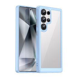Etui silikonowe z żelową ramką do Samsung Galaxy S25 Ultra Outer Space Case - niebieski