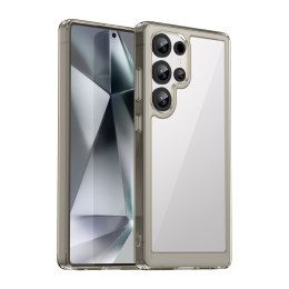 Etui silikonowe z żelową ramką do Samsung Galaxy S25 Ultra Outer Space Case - przezroczysto czarne