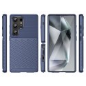Etui silikonowy pancerny pokrowiec do Samsung Galaxy S25 Ultra Thunder Case - niebieski