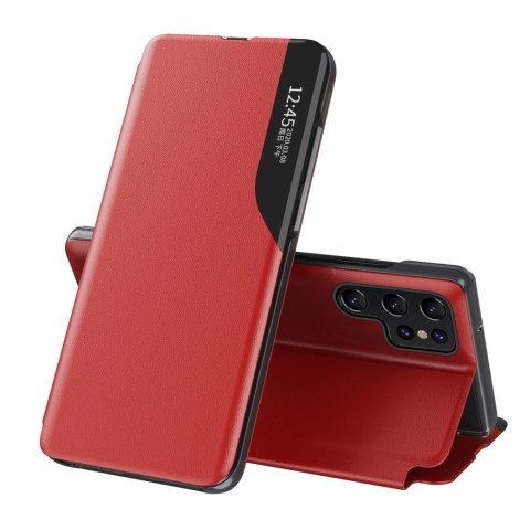 Etui z klapką podstawką do Samsung Galaxy S25 Ultra Eco Leather View Case - czerwony