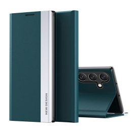 Etui z klapką podstawką na Samsung Galaxy A26 Sleep Case Pro - zielone