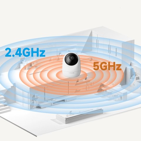 Kamera wewnętrzna do monitoringu 1080p IR Wi-Fi Bluetooth - biała