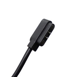 Ładowarka magnetyczna 2-pin 2.8 mm do smartwatchy 60 cm - czarna